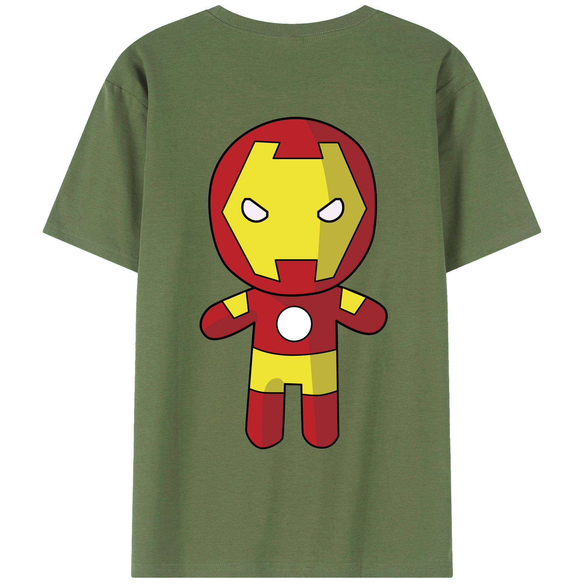 （画像用） アベンジャーズ The Avengers 綿100％ メンズ半袖Tシャツ（バックプリント） 通気性